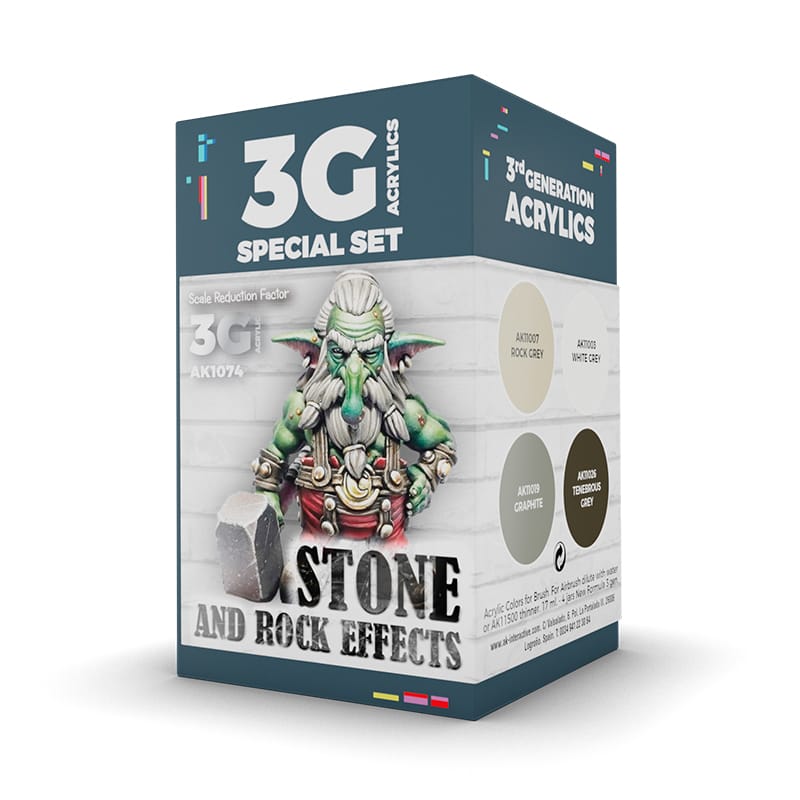 WarForge - WARGAME COLOR SET. STONE AND ROCK EFFECTS. - Warhammer