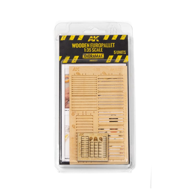 WarForge - LASER CUT WOODEN EUROPALLET 1:35 5 UNITS - Warhammer
