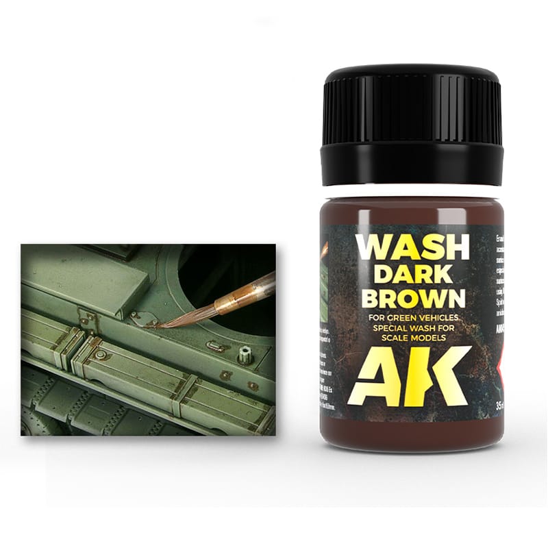 WarForge - DARK BROWN WASH FOR GREEN VEHICLES - Warhammer