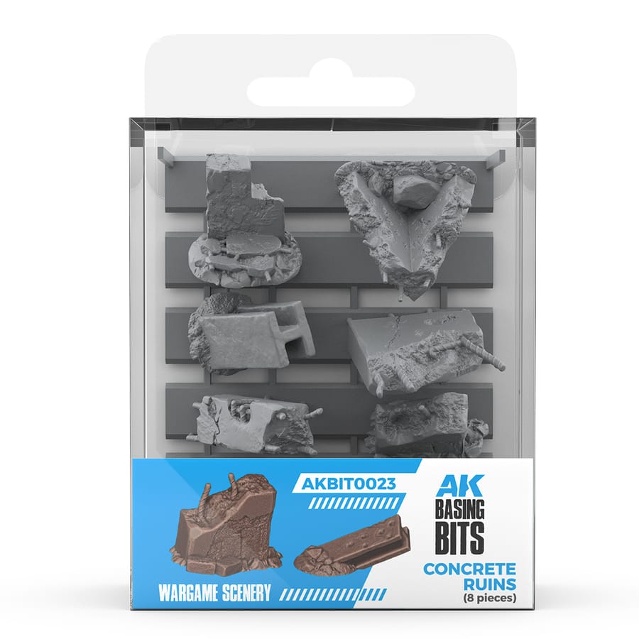WarForge - CONCRETE RUINS – AK BASING BITS - Warhammer