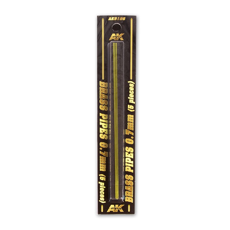 WarForge - BRASS PIPES 0.7MM ø. 5 UNITS. - Warhammer