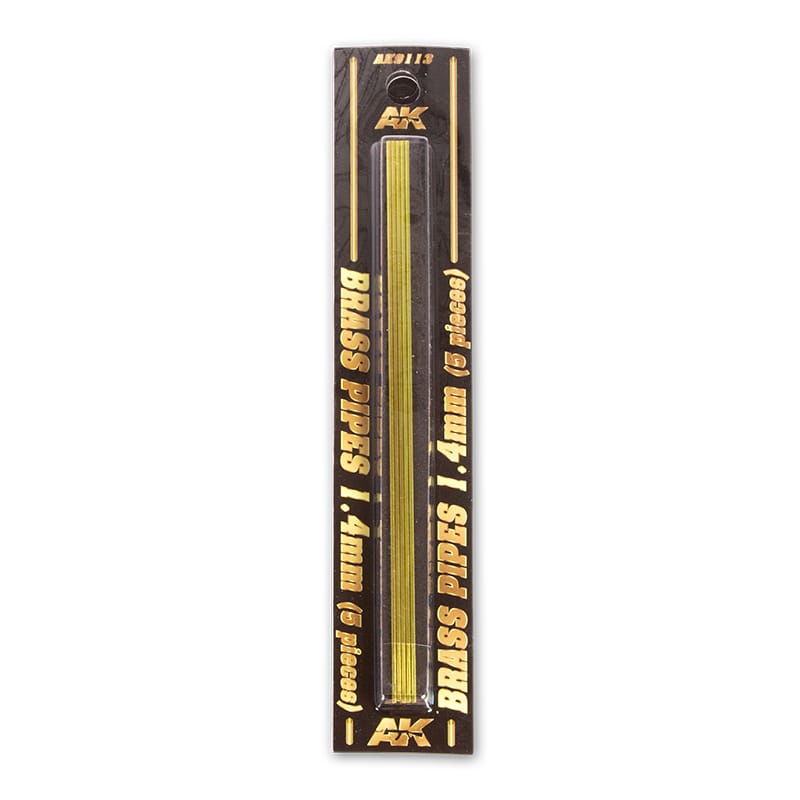 WarForge - BRASS PIPES 1.4MM ø. 5 UNITS - Warhammer