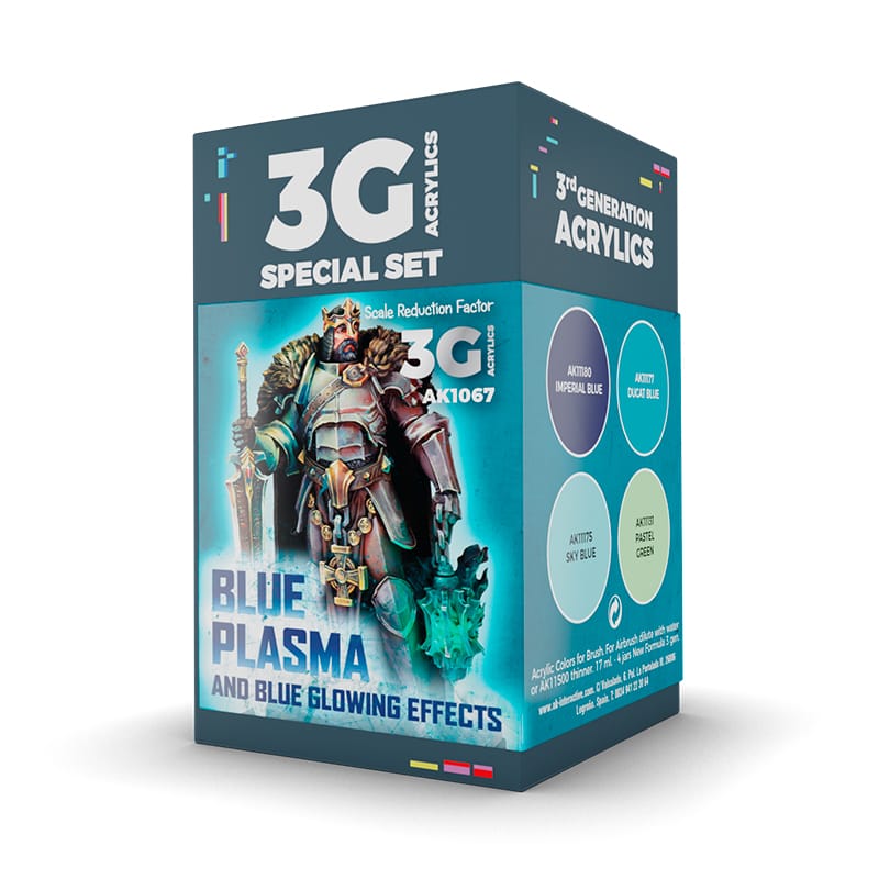 WarForge - WARGAME COLOR SET. BLUE PLASMA AND GLOWING EFFECTS. - Warhammer