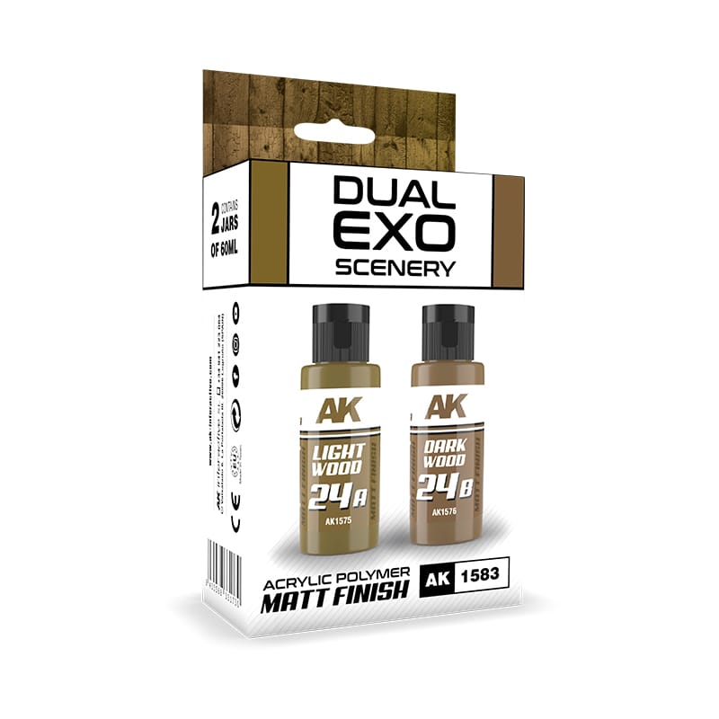 WarForge - DUAL EXO SCENERY SET 24 – 24A LIGHT WOOD & 24B DARK WOOD - Warhammer