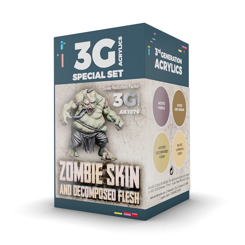 WarForge - WARGAME COLOR SET. ZOMBIE SKIN. - Warhammer