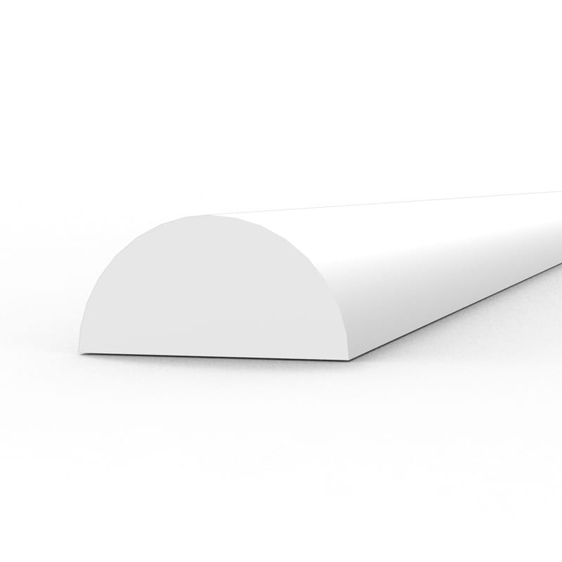 WarForge - Half cane 4.00 x 350mm – STYRENE HALF CANE – (3 units) - Warhammer