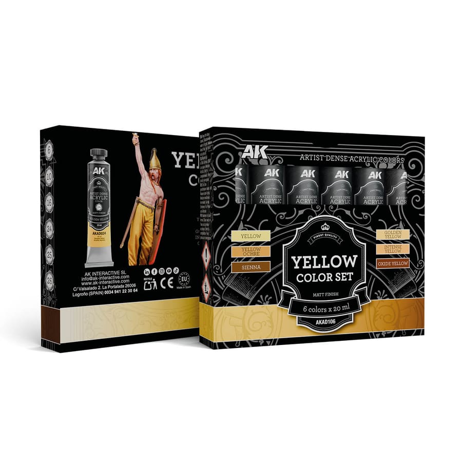 WarForge - YELLOW COLOR SET – ARTISTIC DENSE ACRYLIC COLOR - Warhammer