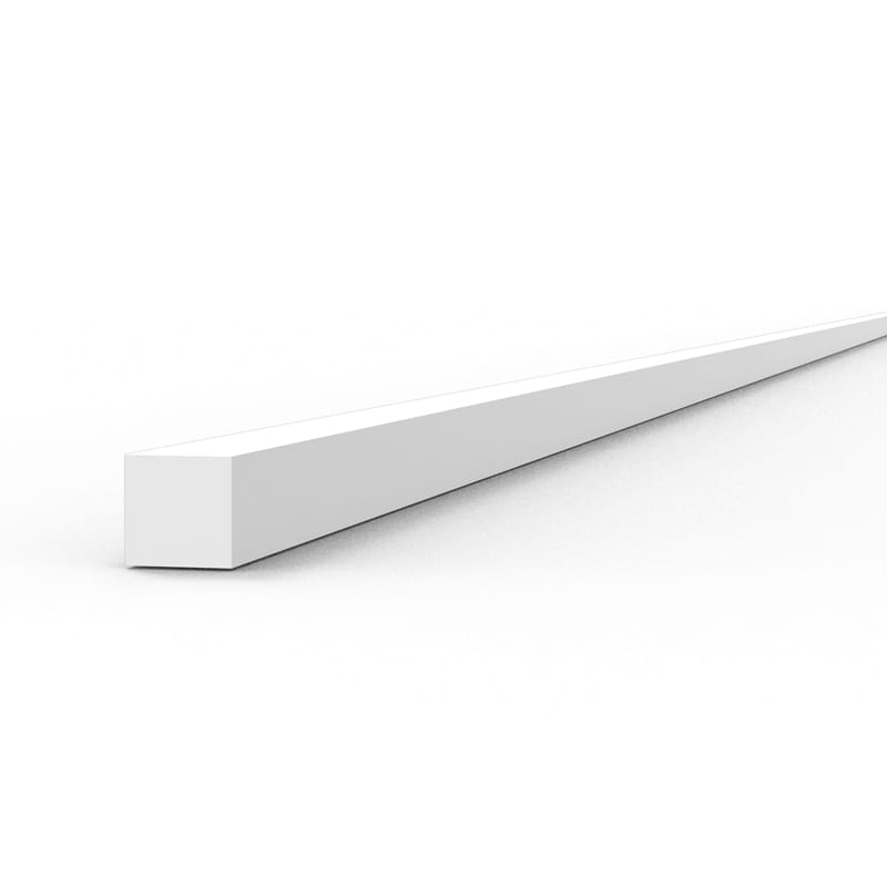 WarForge - Strips 1.00 x 1.00 x 350mm – STYRENE STRIP – (10 units) - Warhammer
