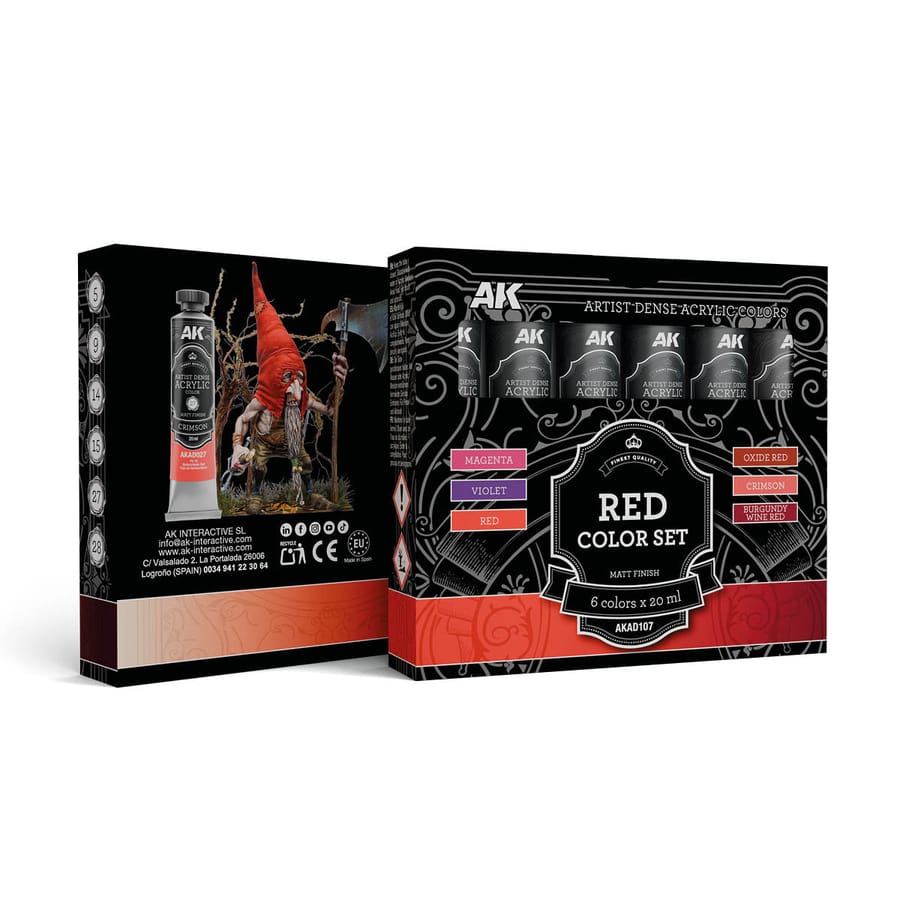 WarForge - RED COLOR SET – ARTISTIC DENSE ACRYLIC COLOR - Warhammer