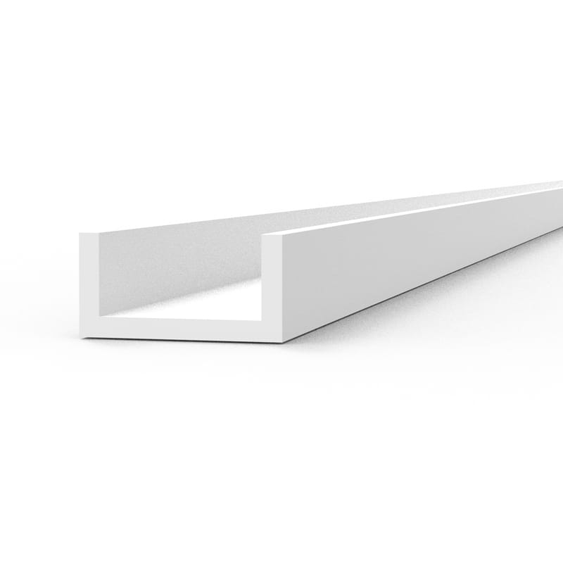 WarForge - U Channel 3.0 width x 350mm – STYRENE U CHANNEL – (4 units) - Warhammer
