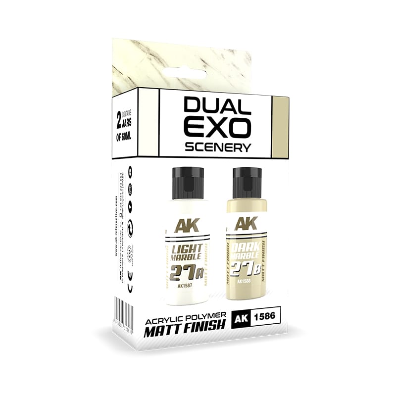 WarForge - DUAL EXO SCENERY SET 27 – 27A LIGHT MARBLE & 27B DARK MARBLE - Warhammer