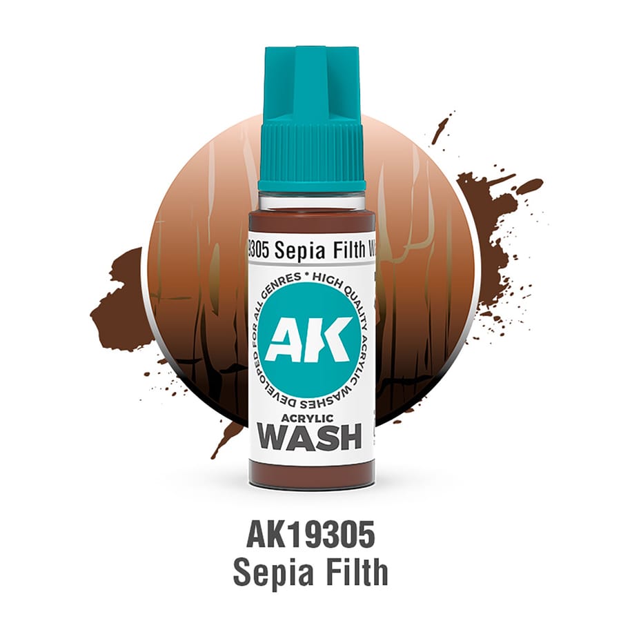 WarForge - SEPIA FILTH – ACRYLIC WASH - Warhammer