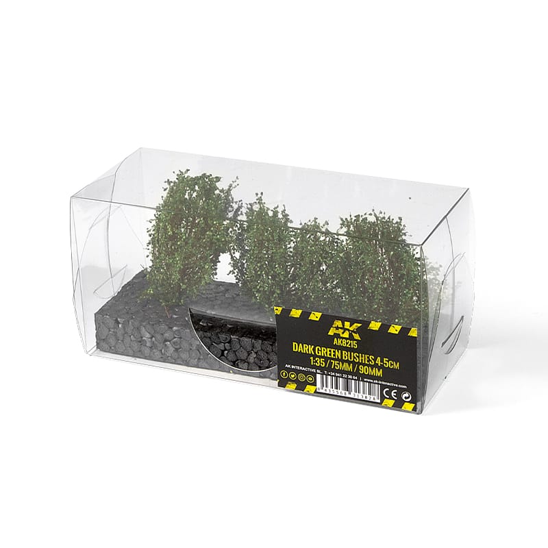 WarForge - DARK GREEN BUSHES 4-5CM 1:35 / 75MM / 90MM - Warhammer