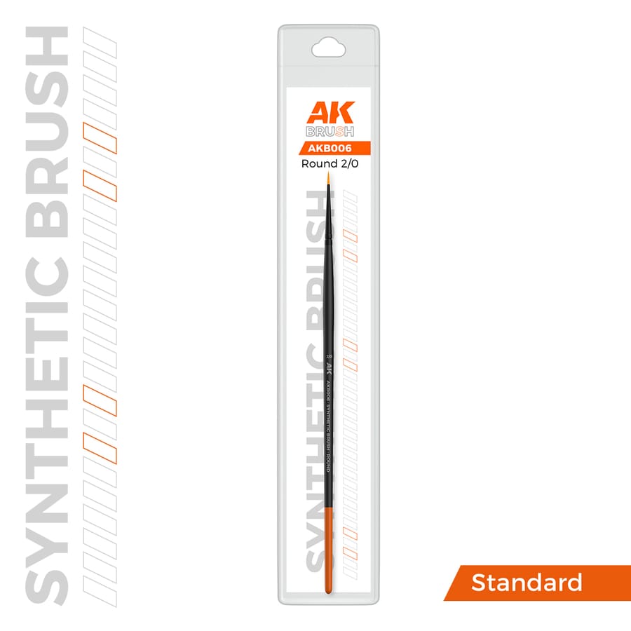 WarForge - AK SYNTHETIC BRUSH – ROUND 2/0 - Warhammer