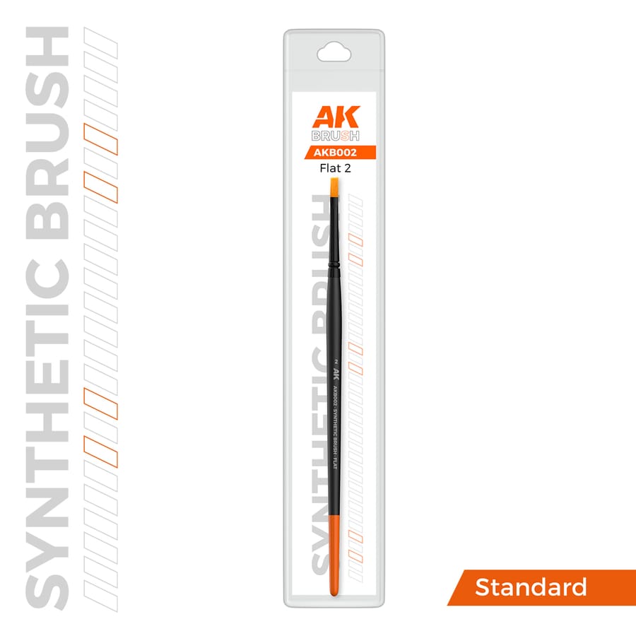 WarForge - AK SYNTHETIC BRUSH – FLAT 2 - Warhammer