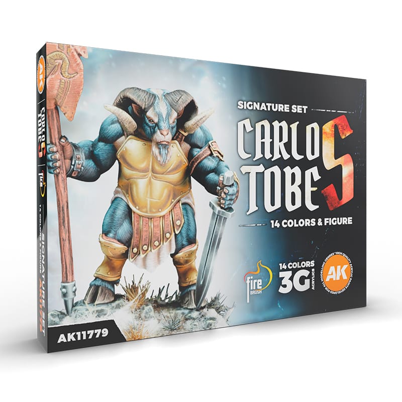 WarForge - CARLOS TOBES – 3GEN SIGNATURE SET – 14 COLORS & 1 FIGURE - Warhammer
