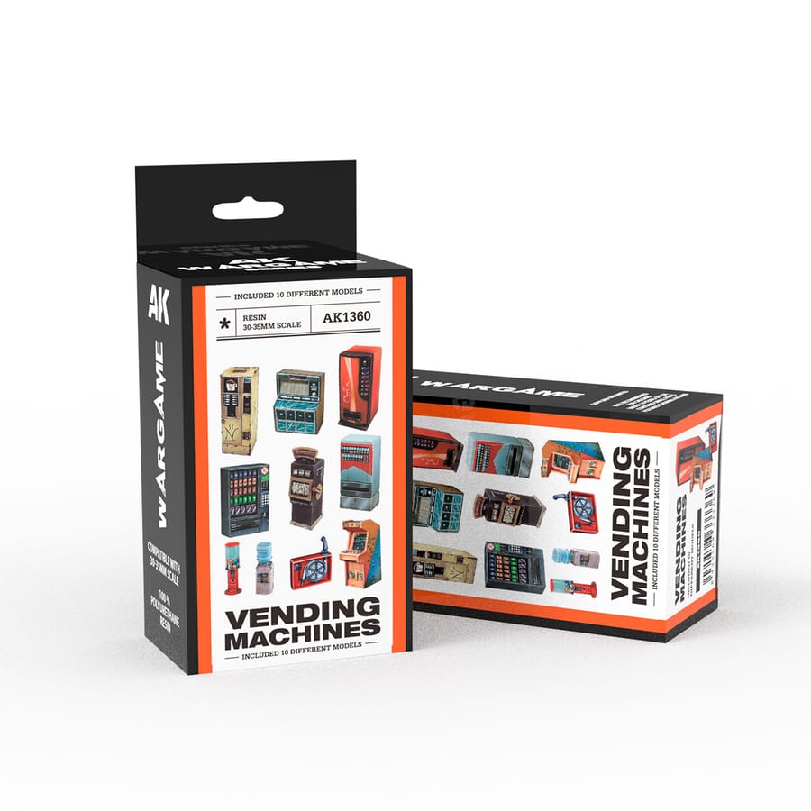 WarForge - VENDING MACHINES- SCENOGRAPHY WARGAME SET – 100% POLYURETHANE RESIN COMPATIBLE WITH 30-35MM SCALE - Warhammer