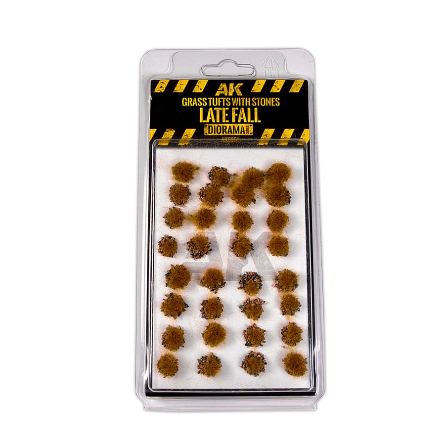 WarForge - GRASS TUFT WITH STONES LATE FALL - Warhammer