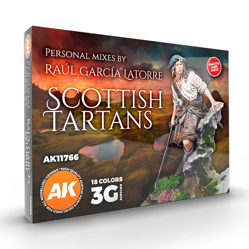 WarForge - SIGNATURE SET – RAÚL GARCÍA LATORRE – SCOTTISH TARTANS PAINT SET - Warhammer