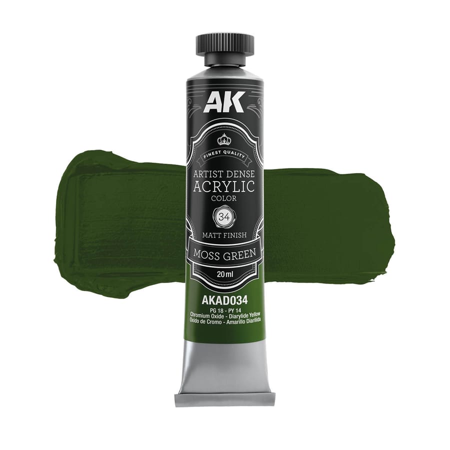 WarForge - MOSS GREEN – ARTISTIC DENSE ACRYLIC COLOR - Warhammer