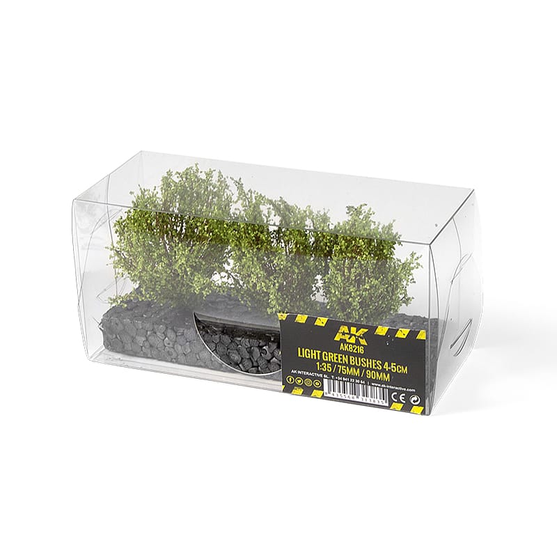WarForge - LIGHT GREEN BUSHES 4-5CM 1:35 / 75MM / 90MM - Warhammer