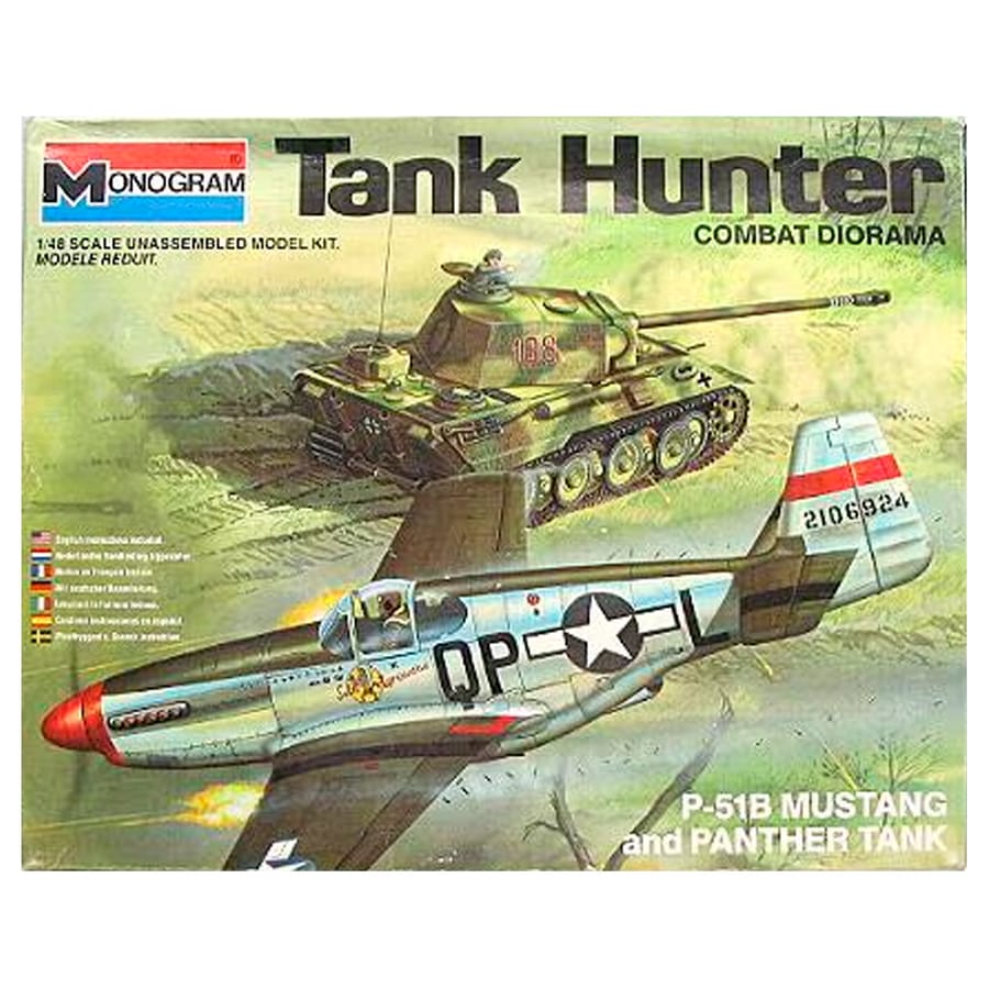 WarForge - 1/48 Tank Hunter Combat Diorama P-51B Mustang and Panther Tank - Warhammer