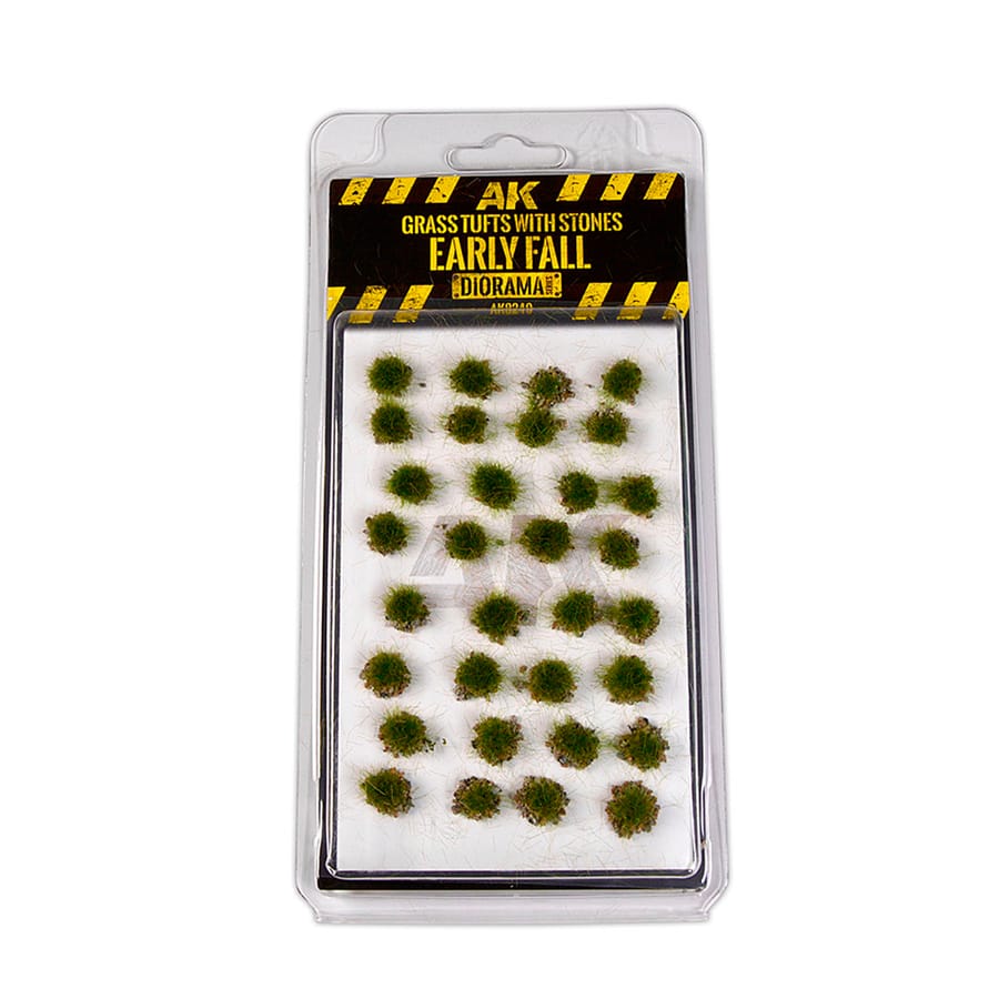 WarForge - GRASS TUFT WITH STONES EARLY FALL - Warhammer