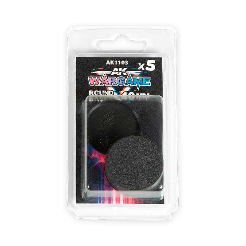 WarForge - ROUND BASE 40MM X5 UNITS - Warhammer