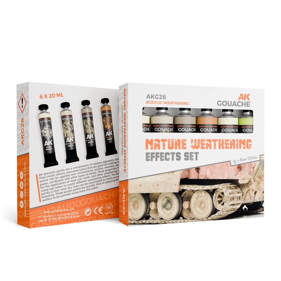 WarForge - NATURE WEATHERING EFFECTS SET – AK GOUACHES - Warhammer