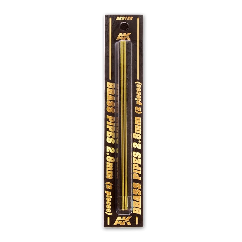 WarForge - BRASS PIPES 2.8MM ø. 2 UNITS - Warhammer