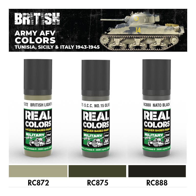 WarForge - British Army AFV Colors. Tunisia, Sicily & Italy 1943-1945 - Warhammer