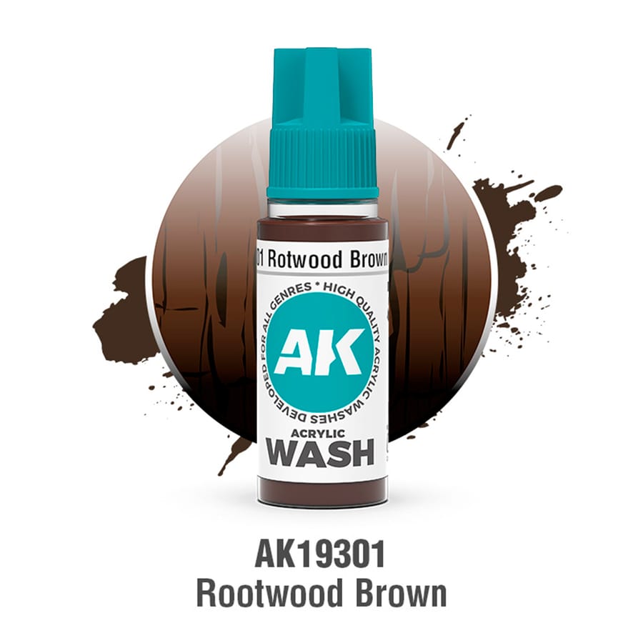 WarForge - ROTWOOD BROWN – ACRYLIC WASH - Warhammer