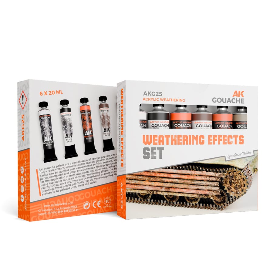 WarForge - WEATHERING EFFECTS SET – AK GOUACHES - Warhammer