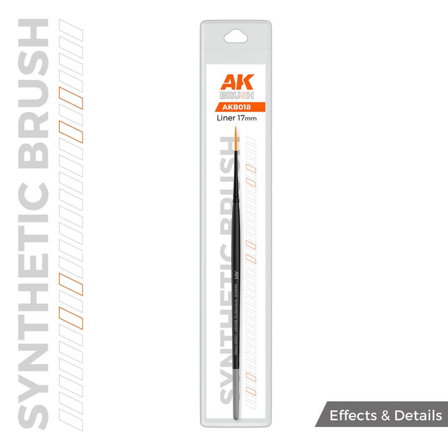 WarForge - AK SYNTHETIC BRUSH – LINER 17mm - Warhammer