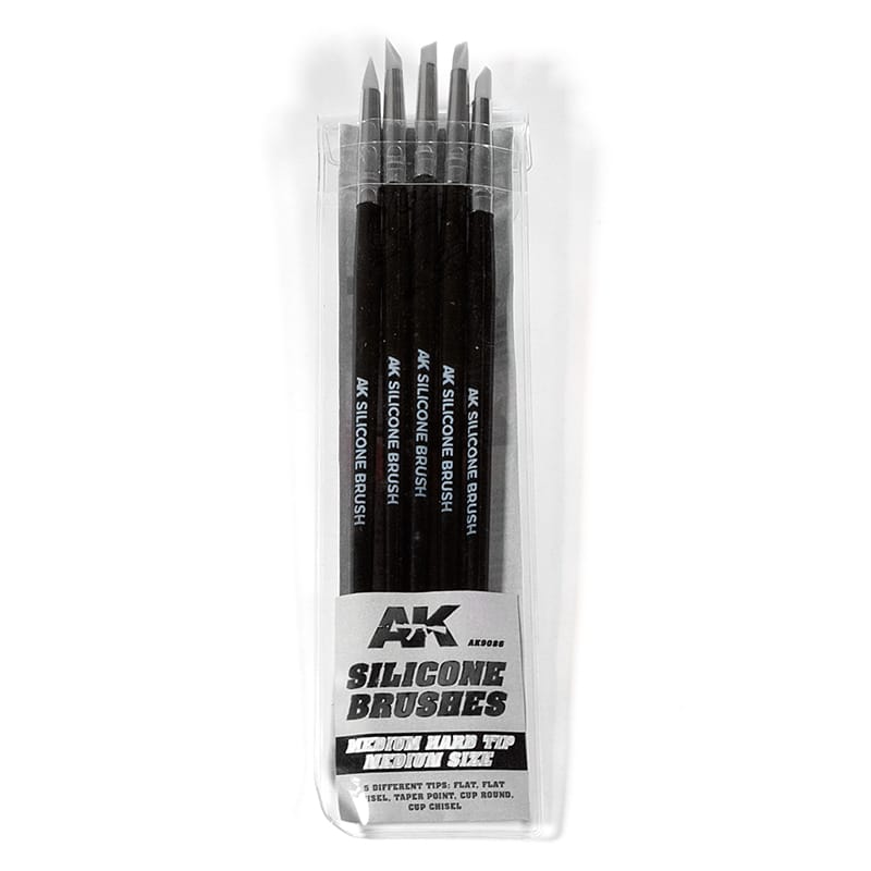 WarForge - MEDIUM SILICONE BRUSHES MEDIUM TIP (5 SILICONE PENCILS) - Warhammer