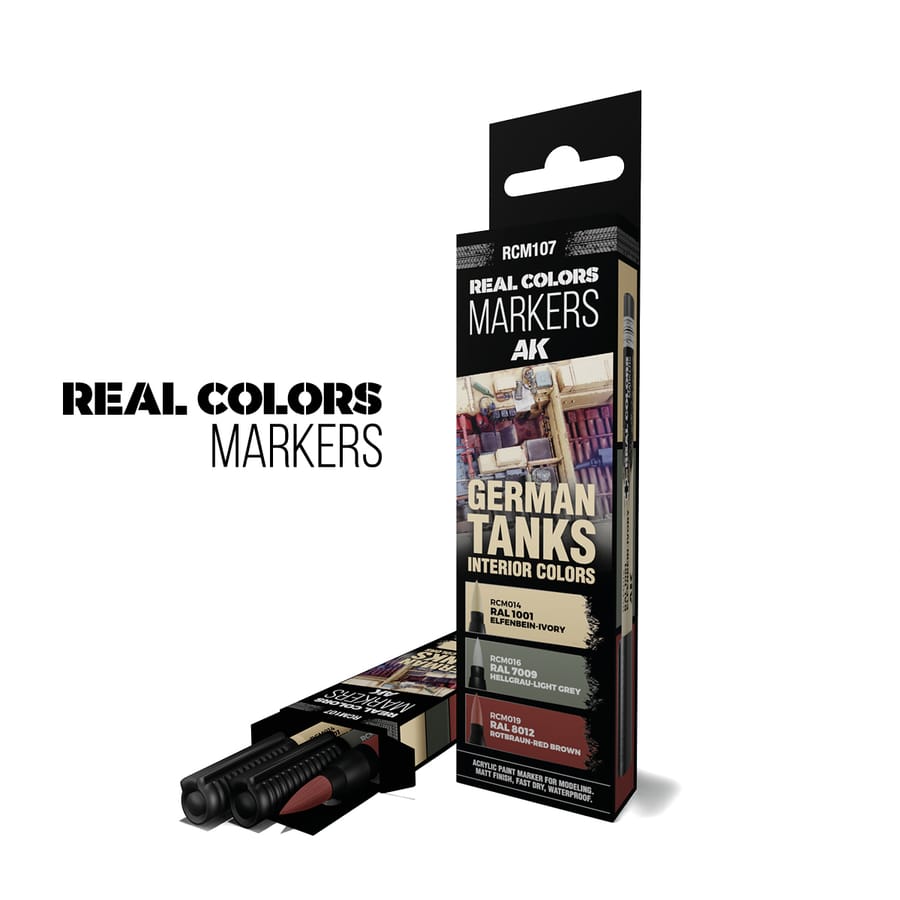 WarForge - GERMAN TANKS INTERIOR COLORS – RC MARKERS SET - Warhammer