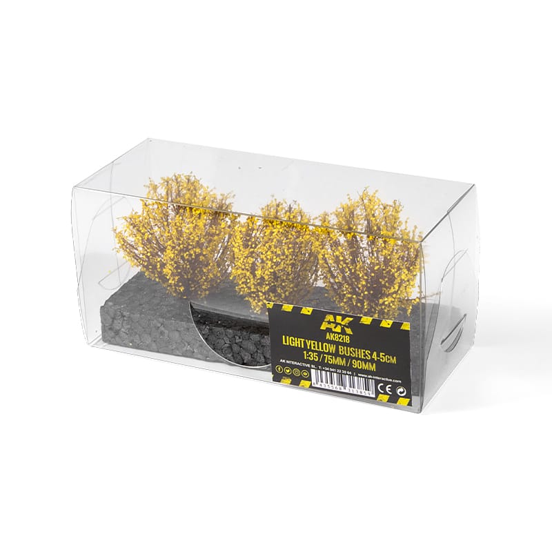 WarForge - LIGHT YELLOW BUSHES 4-5CM 1:35 / 75MM / 90MM - Warhammer