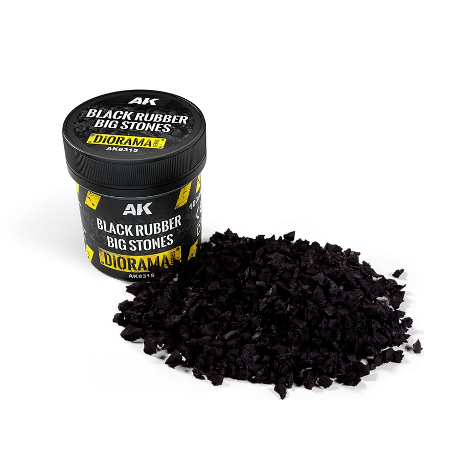 WarForge - BLACK RUBBER BIG STONES - Warhammer