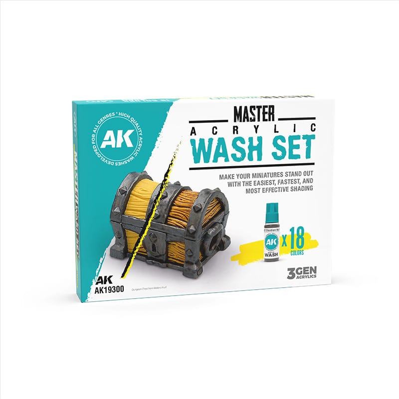 WarForge - MASTER ACRYLIC WASH SET – FULL RANGE (18 COLORS) - Warhammer