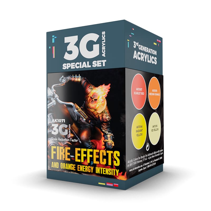 WarForge - WARGAME COLOR SET. FIRE EFFECTS. - Warhammer