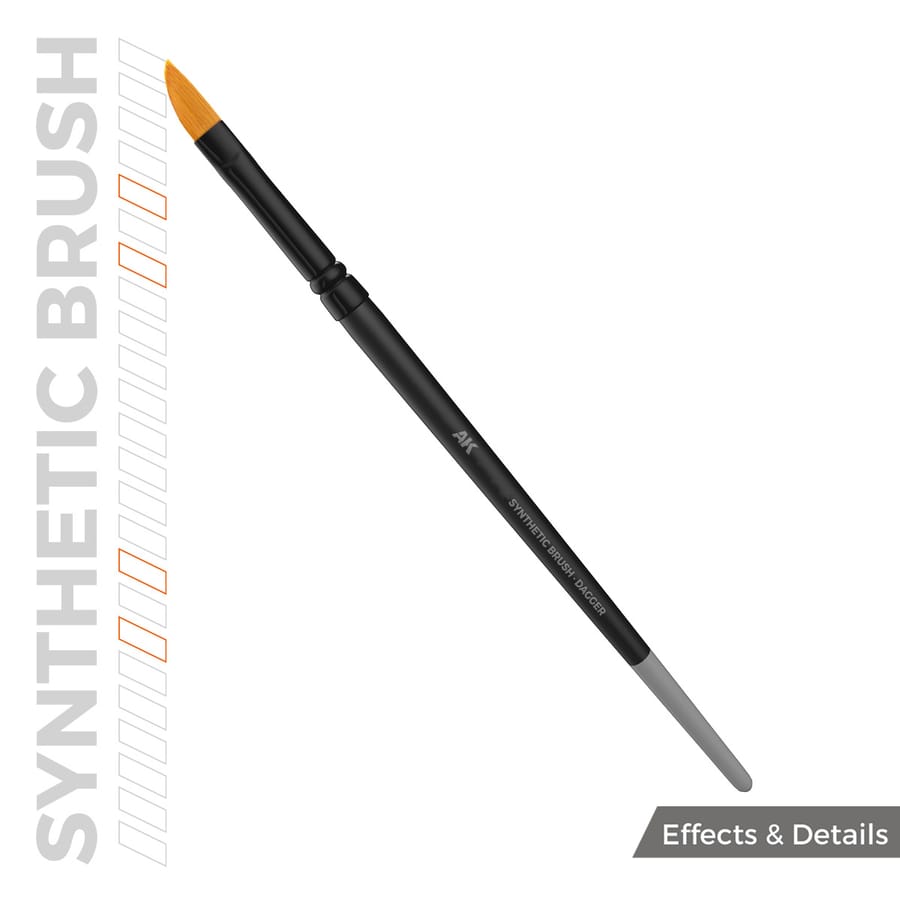 WarForge - AK SYNTHETIC BRUSH – DAGGER - Warhammer