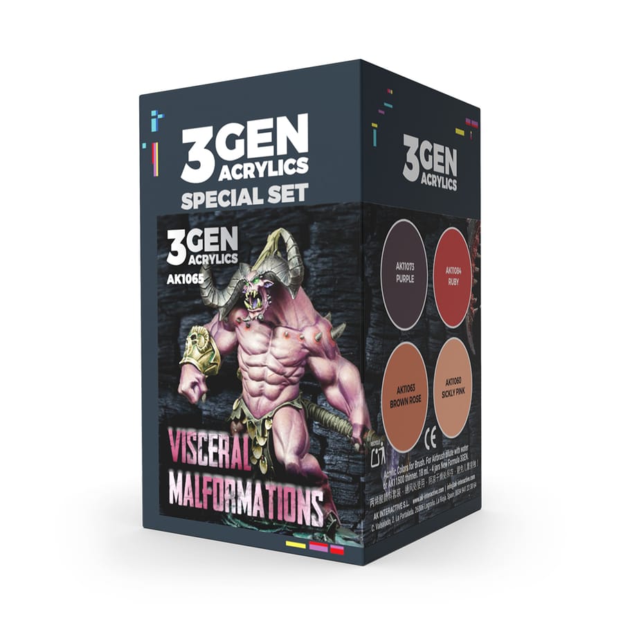 WarForge - WARGAME COLOR SET. VISCERAL MALFORMATIONS. - Warhammer