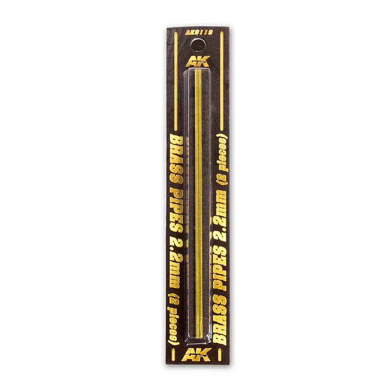 WarForge - BRASS PIPES 2.2MM ø. 2 UNITS - Warhammer