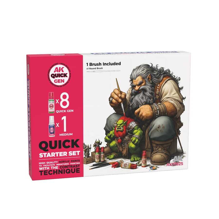 WarForge - QUICK STARTER SET (8 QUICK GEN + 1 MEDIUM + 1 FREE BRUSH) - Warhammer