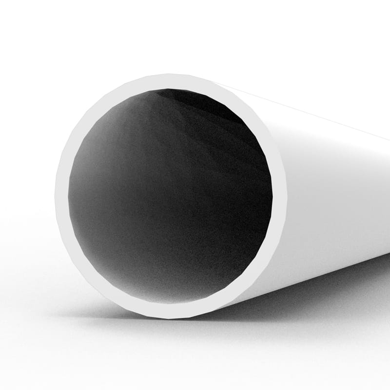 WarForge - Hollow tube 5.00 diameter x 350mm – STYRENE HOLLOW TUBE – (4 units) - Warhammer