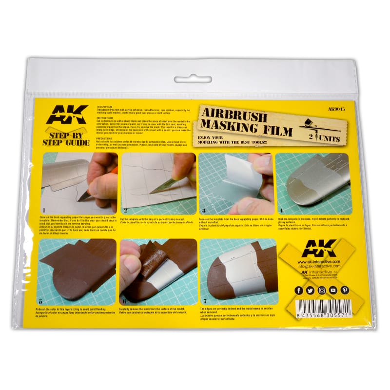 WarForge - AK MASKING SHEET FOR AIRBRUSHING (2 A4 UNITS) - Warhammer