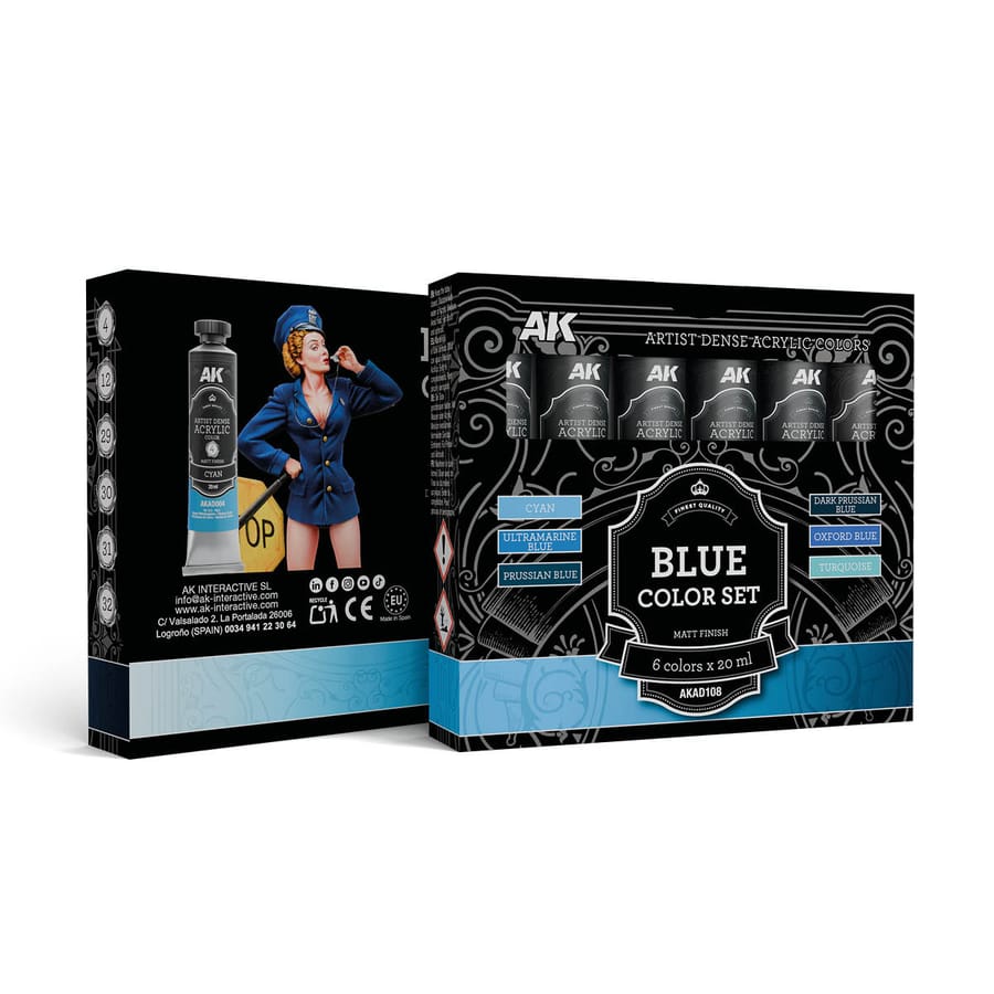 WarForge - BLUE COLOR SET – ARTISTIC DENSE ACRYLIC COLOR - Warhammer
