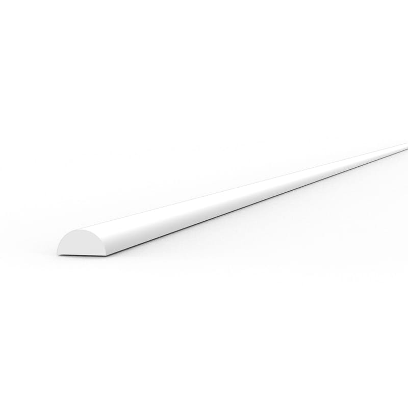 WarForge - Half cane 1.00 x 350mm – STYRENE HALF CANE – (5 units) - Warhammer
