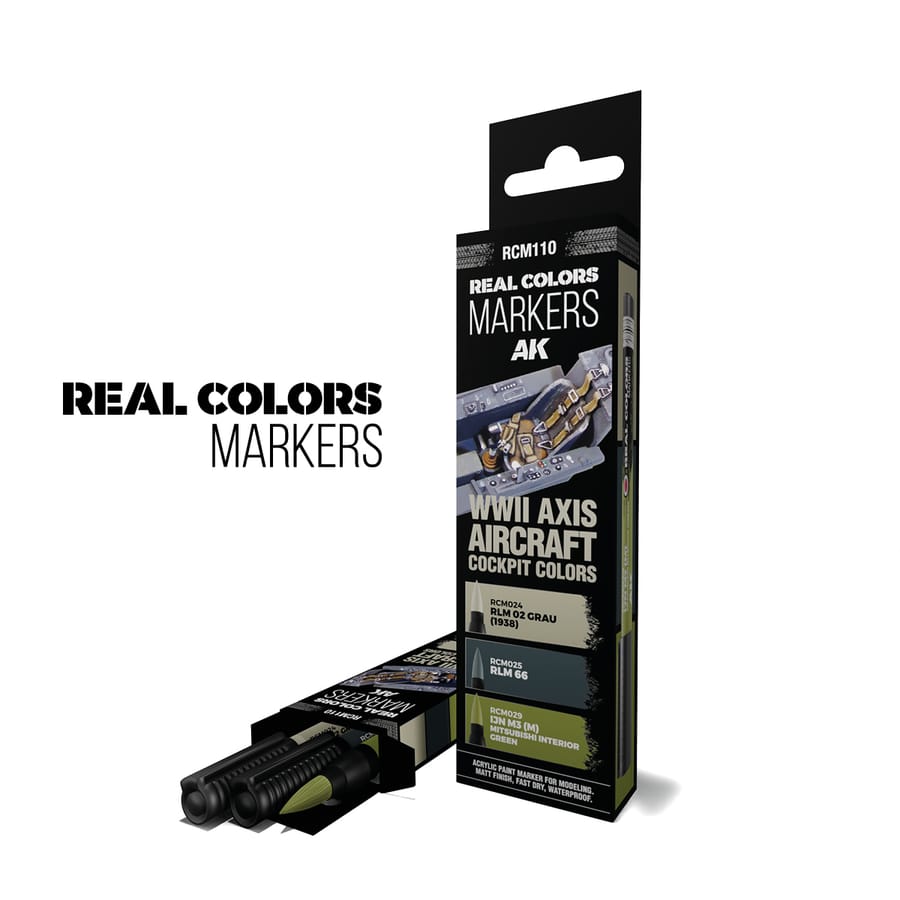 WarForge - WWII AXIS AIRCRAFT COCKPIT COLORS – RC MARKERS SET - Warhammer