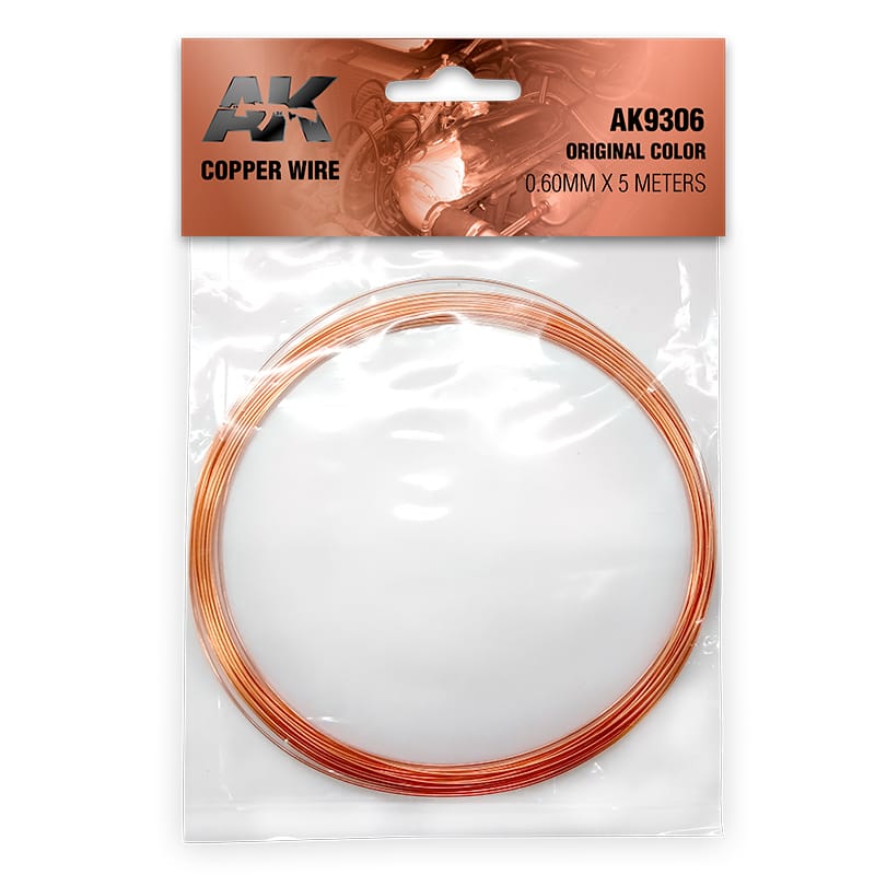 WarForge - COPPER WIRE 0.60MM ø X 5 METERS. ORIGINAL COLOR - Warhammer